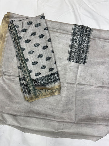 Chanderi tusser Dress Materials