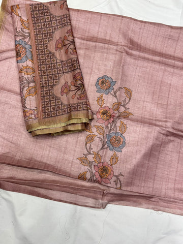 Chanderi tusser Dress Materials