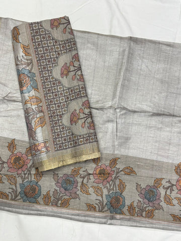 Chanderi tusser Dress Materials