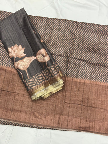 Chanderi tusser Dress Materials