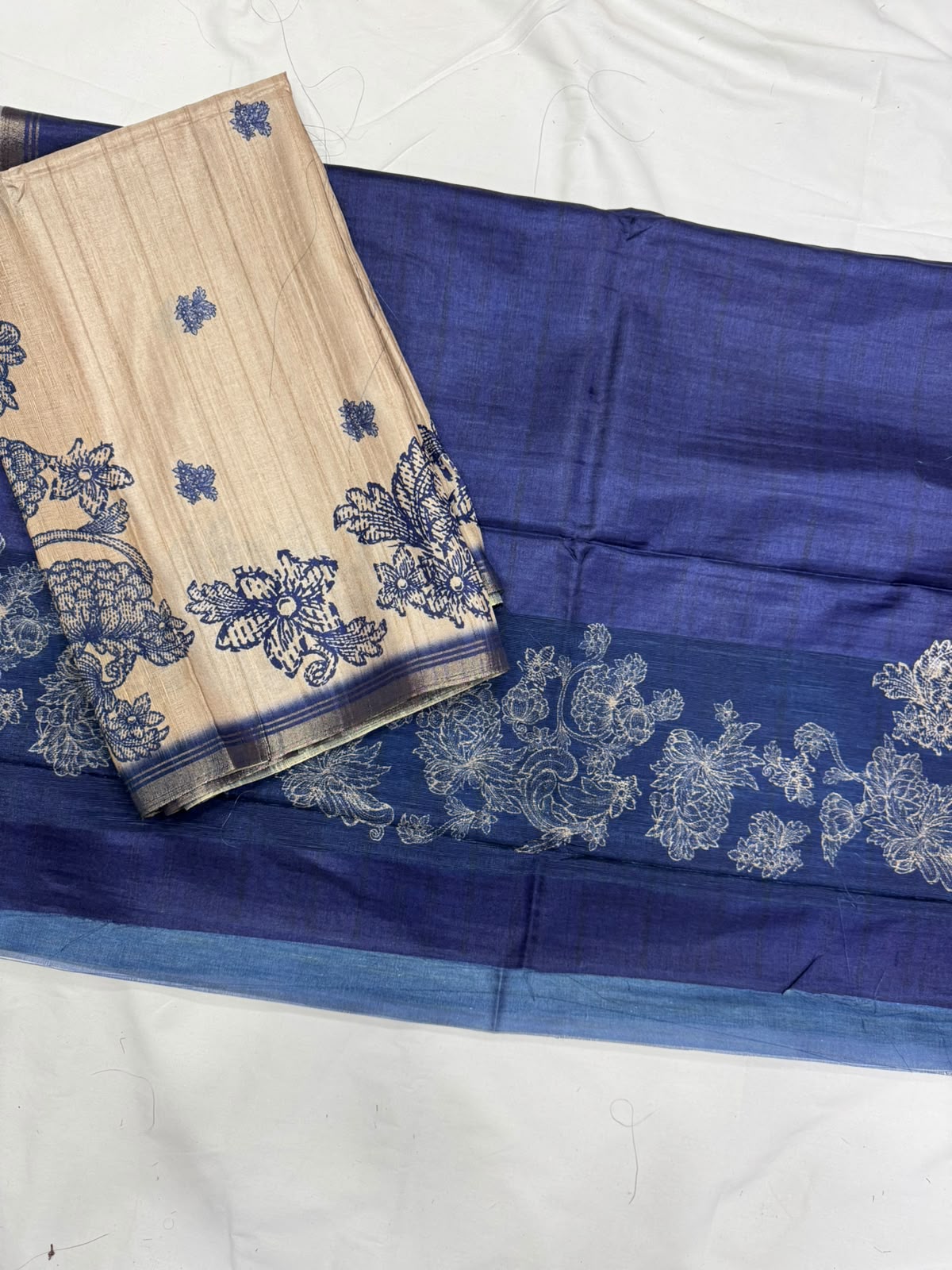 Chanderi tusser Dress Materials
