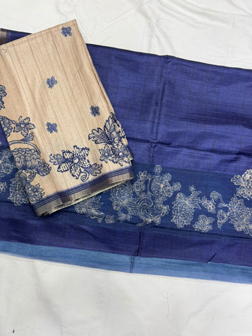 Chanderi tusser Dress Materials