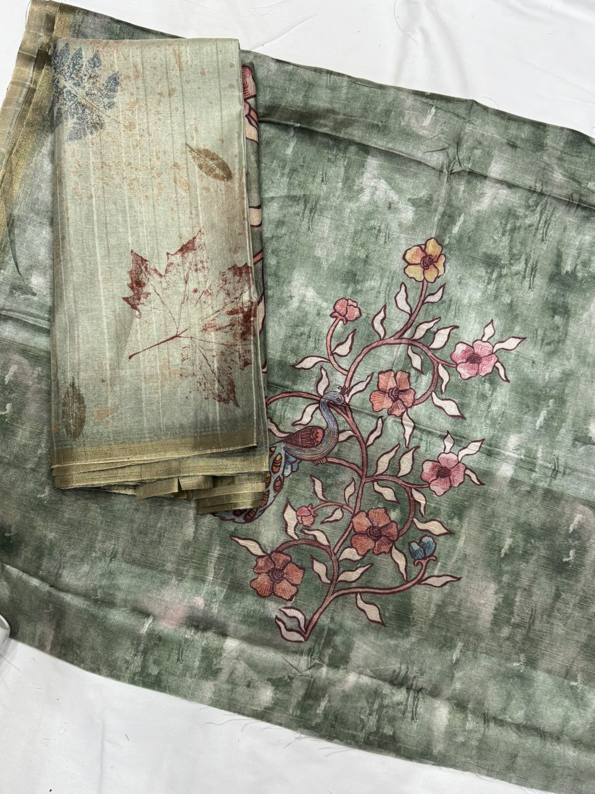 Chanderi tusser Dress Materials