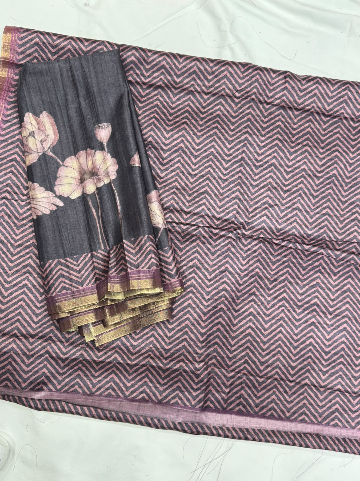 Chanderi tusser Dress Materials