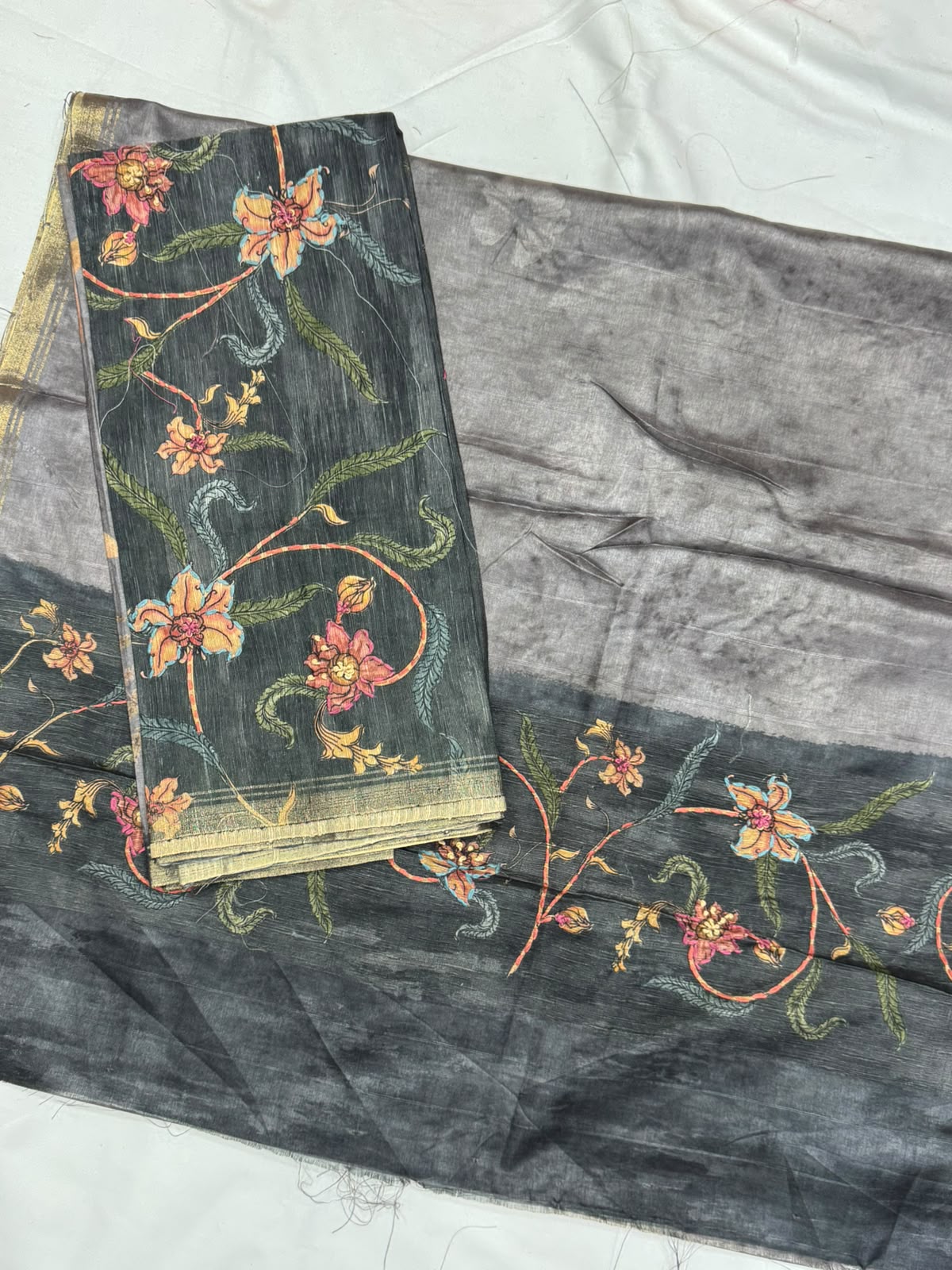 Chanderi tusser Dress Materials