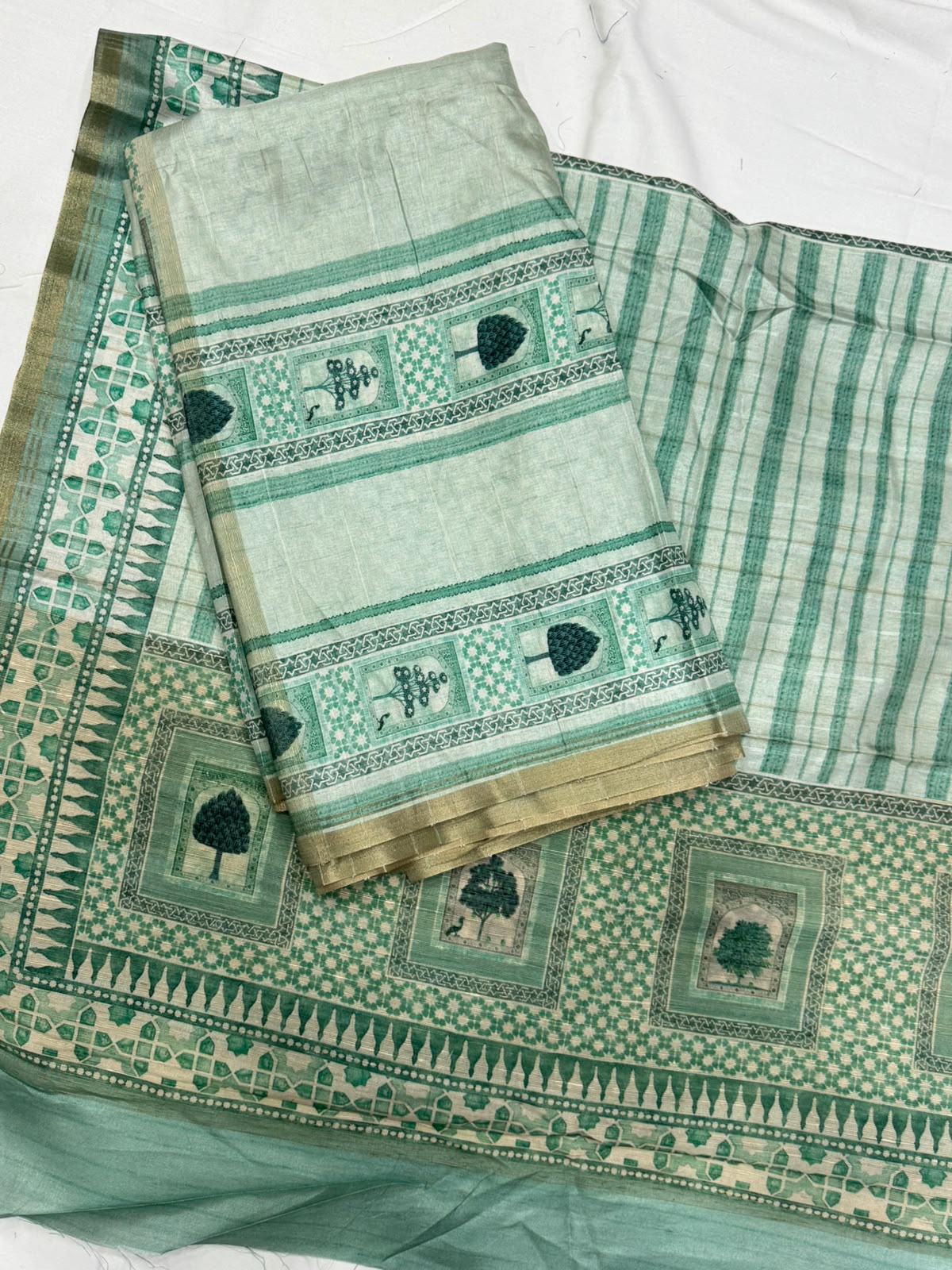 Chanderi tusser Dress Materials
