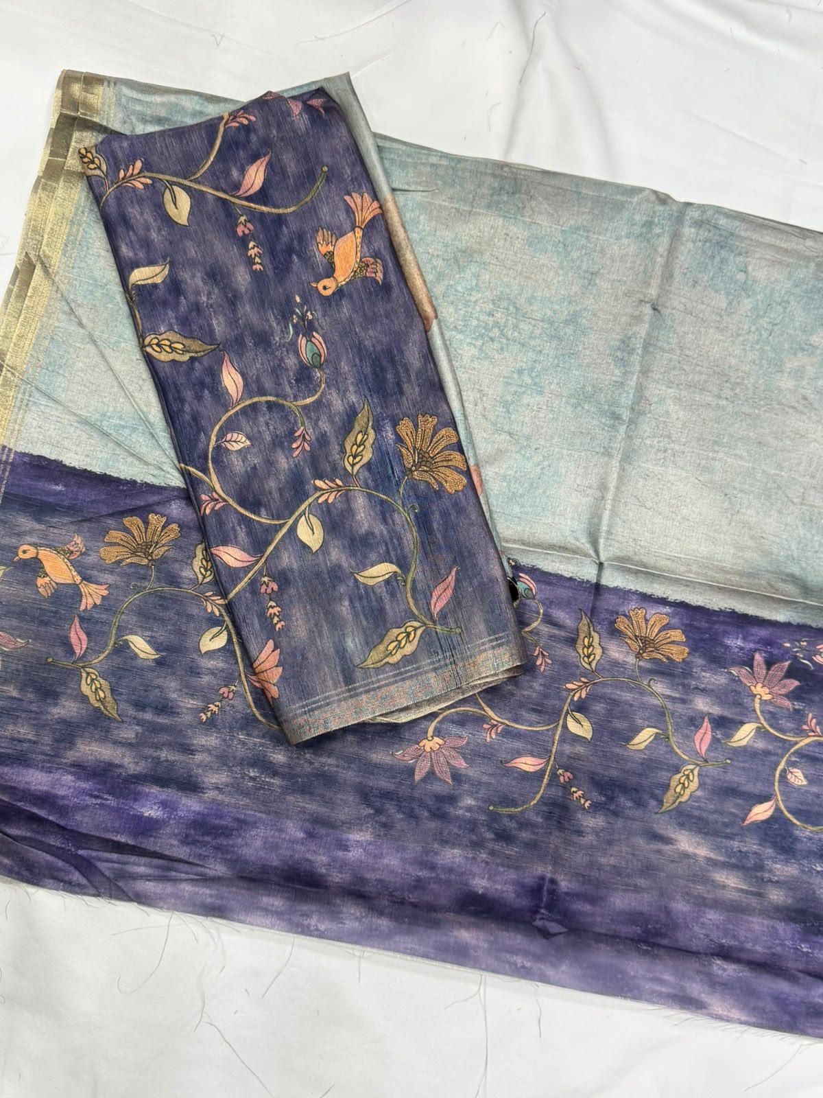 Chanderi tusser Dress Materials