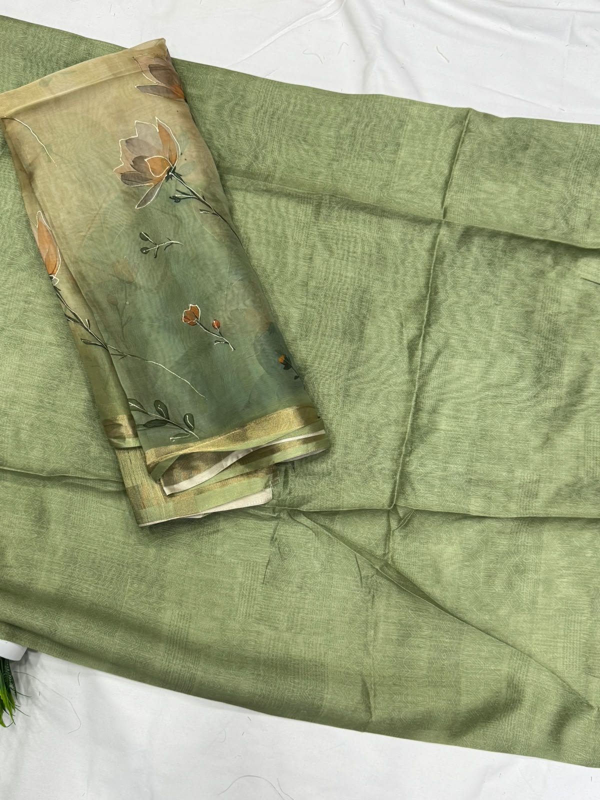 Chanderi tusser Dress Materials