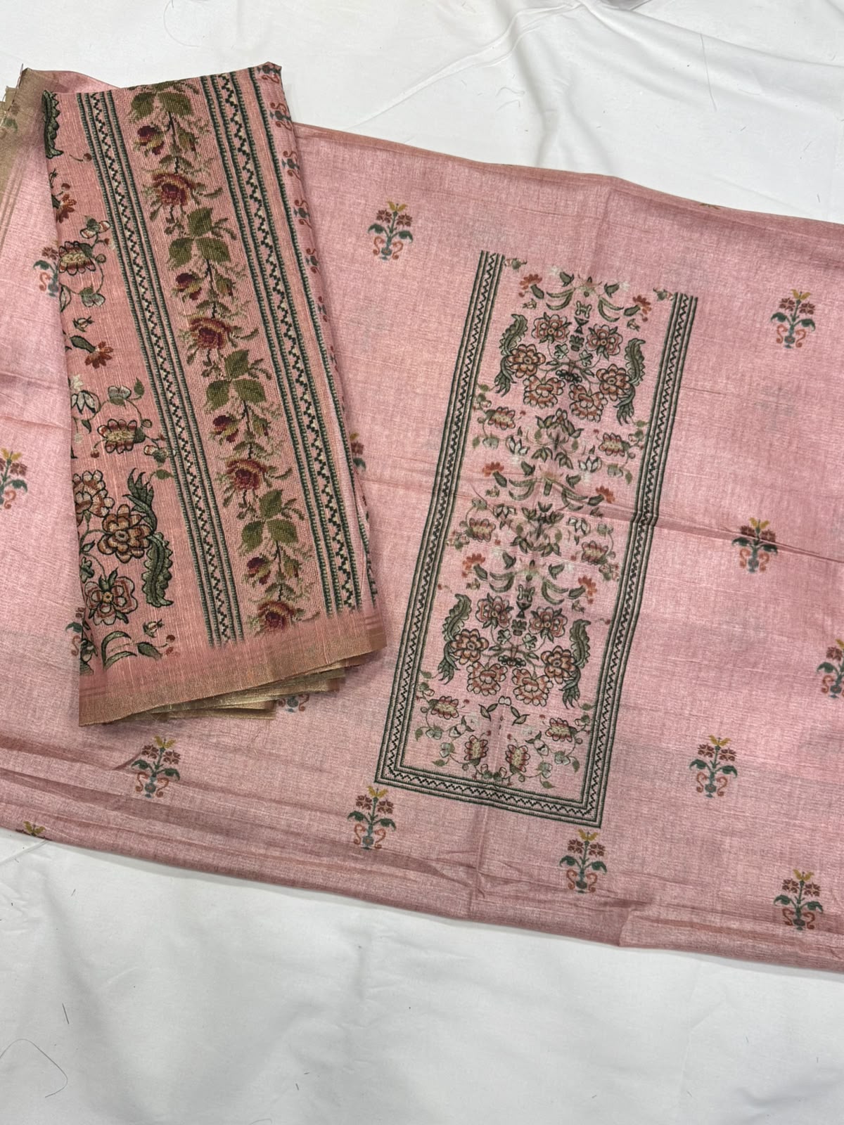 Chanderi tusser Dress Materials
