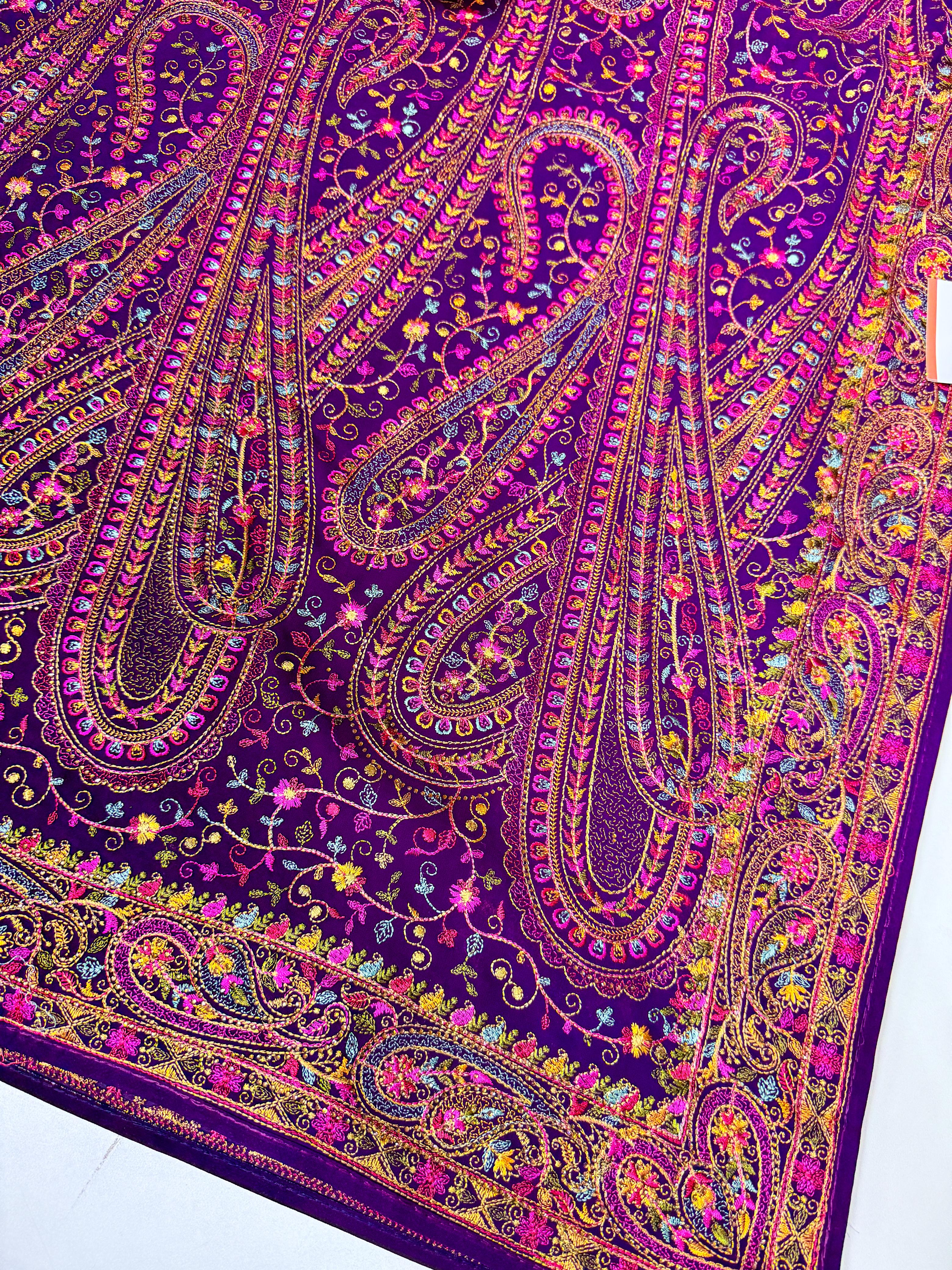 pure Kashmiri work Sarees
