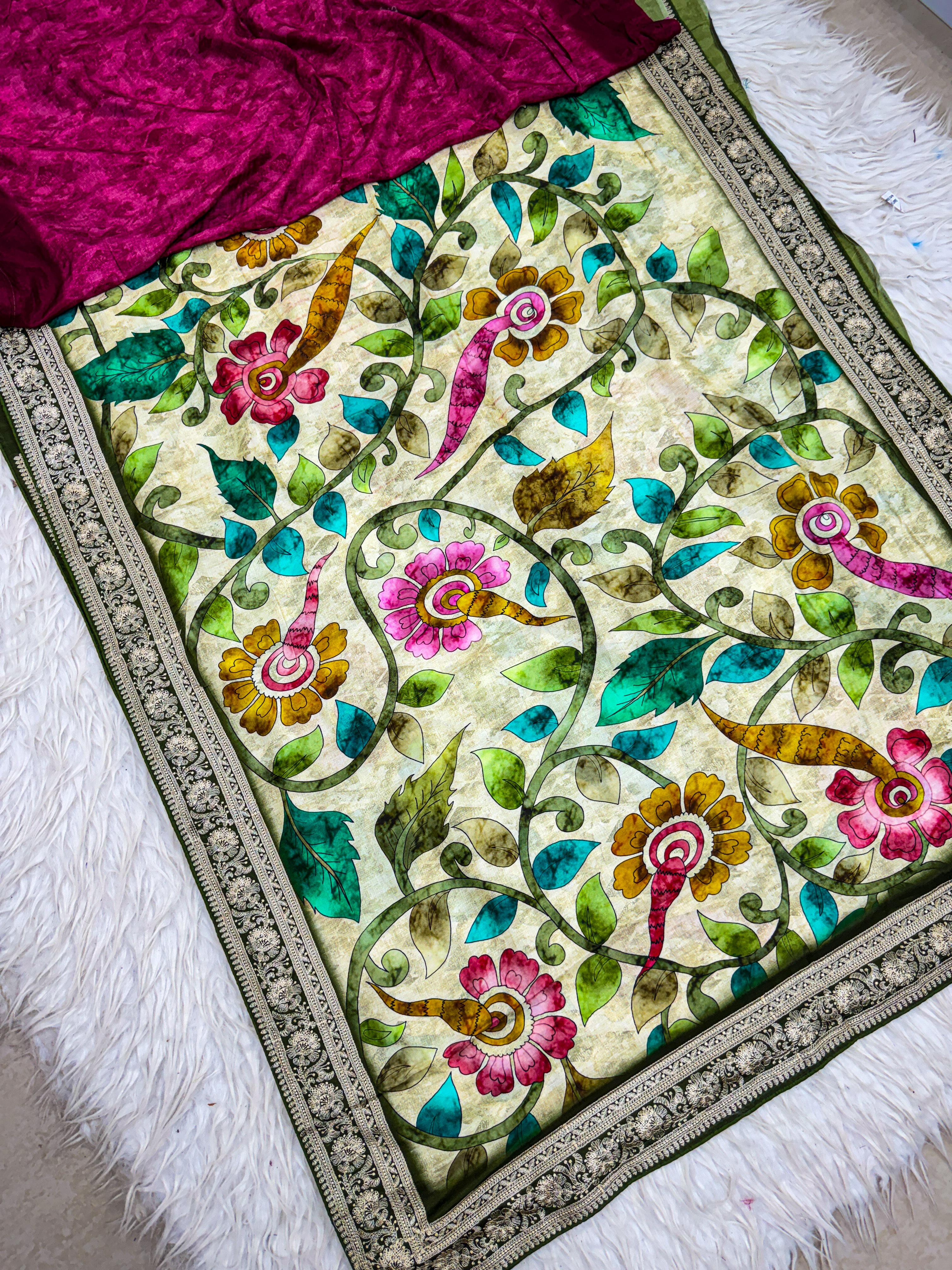 Poni Crape Saree