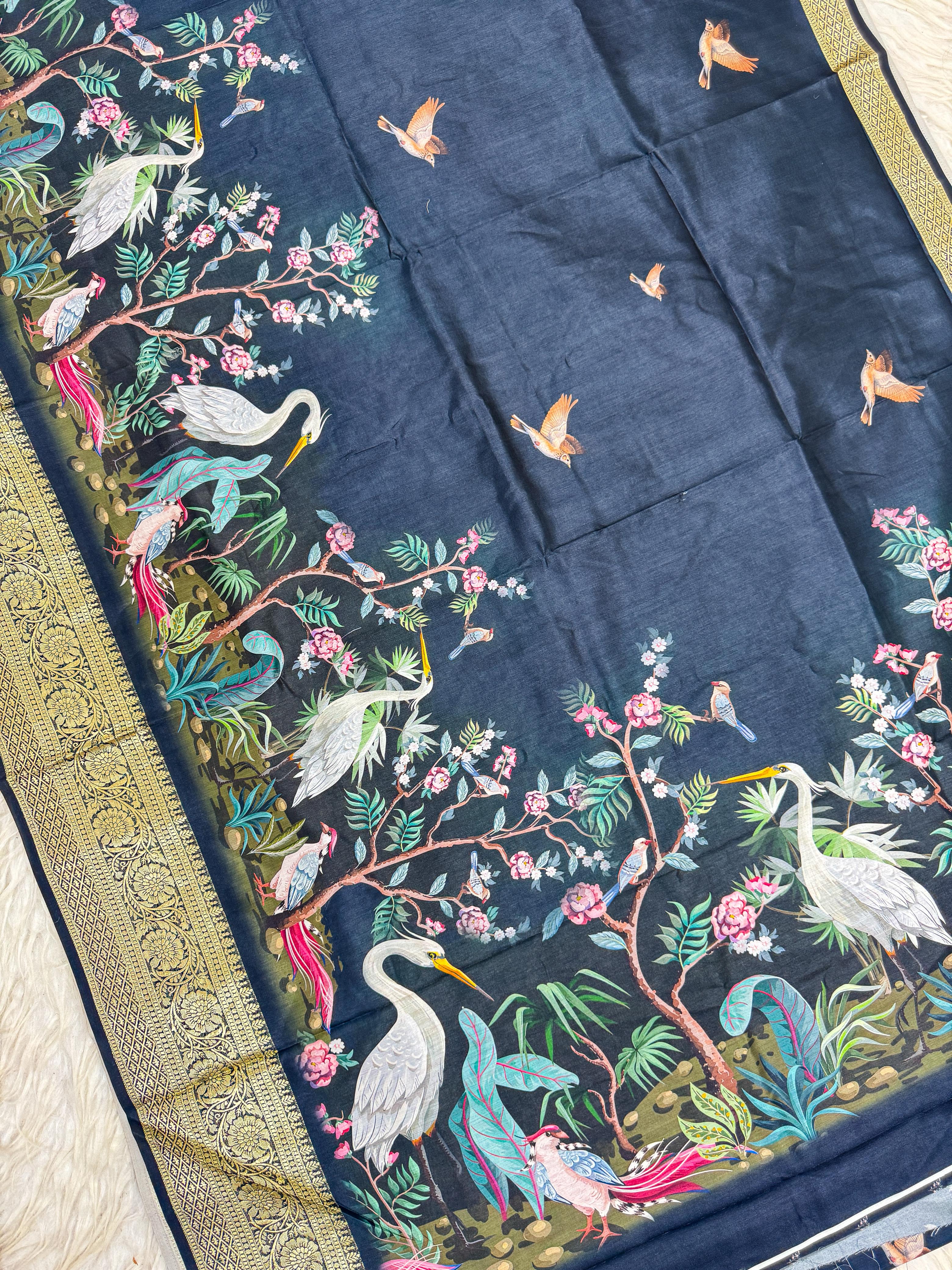Pure Russian Tussar Sarees