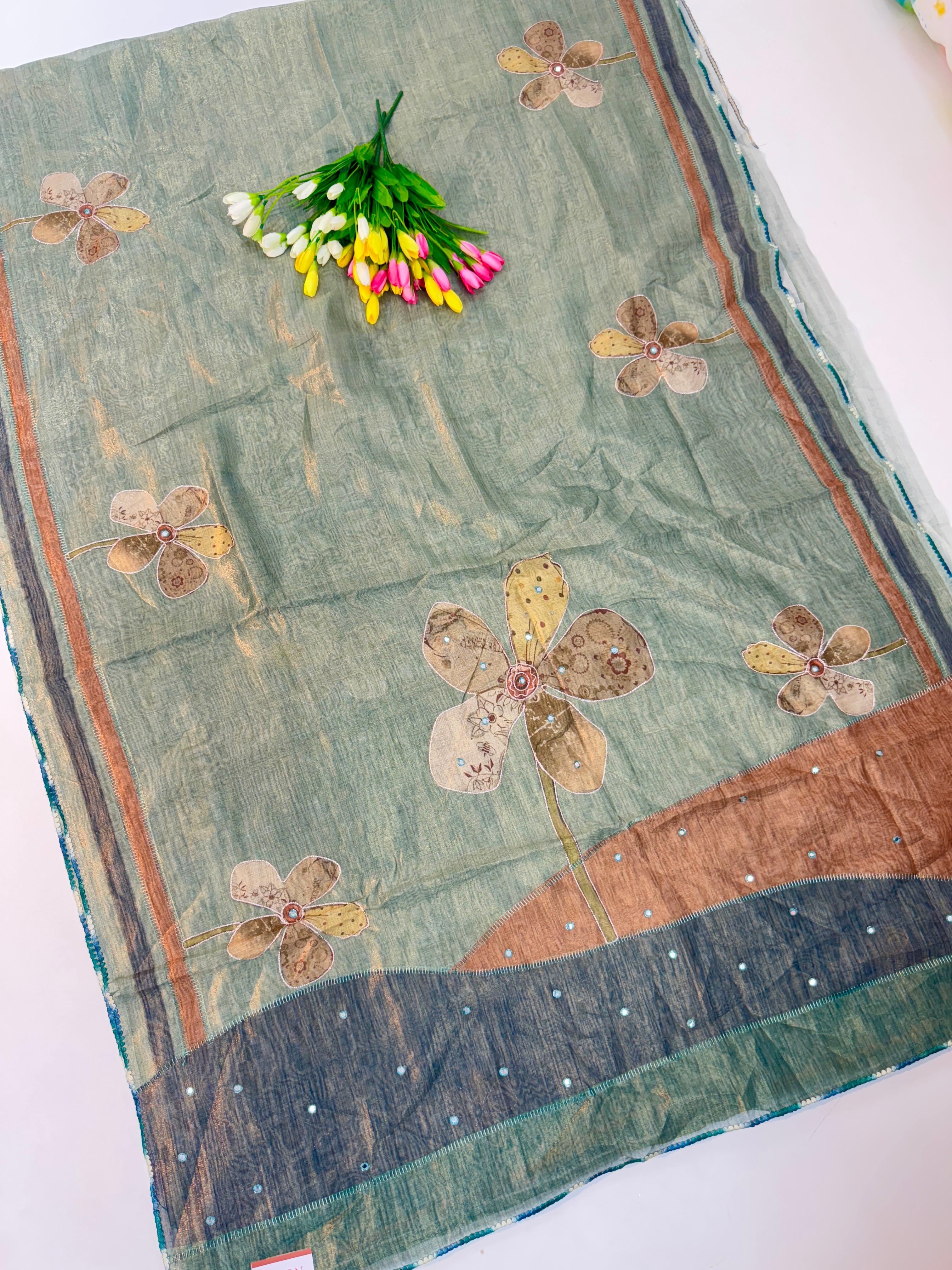 Cotton Tissue Sarees