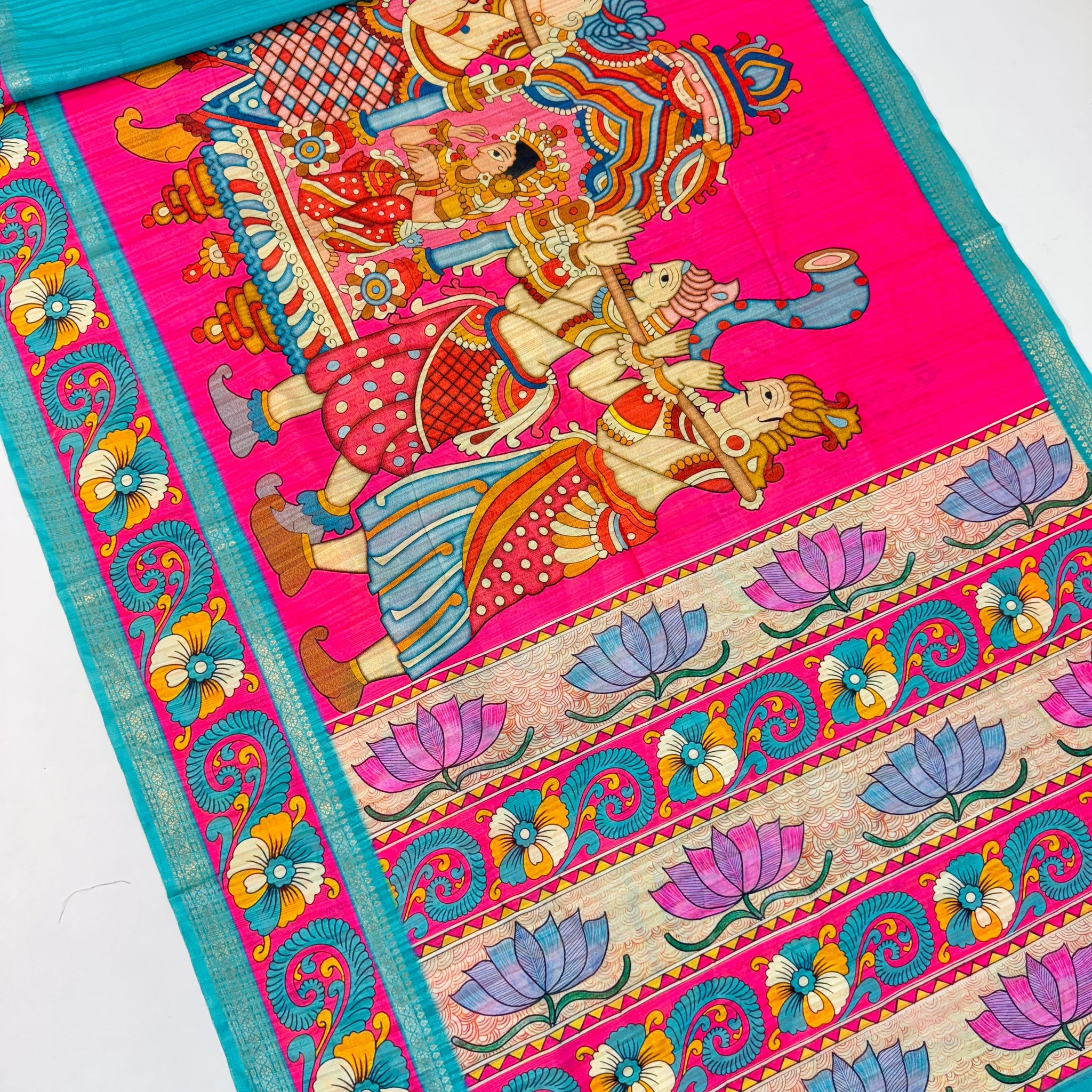 Kalankari Tussar Sarees