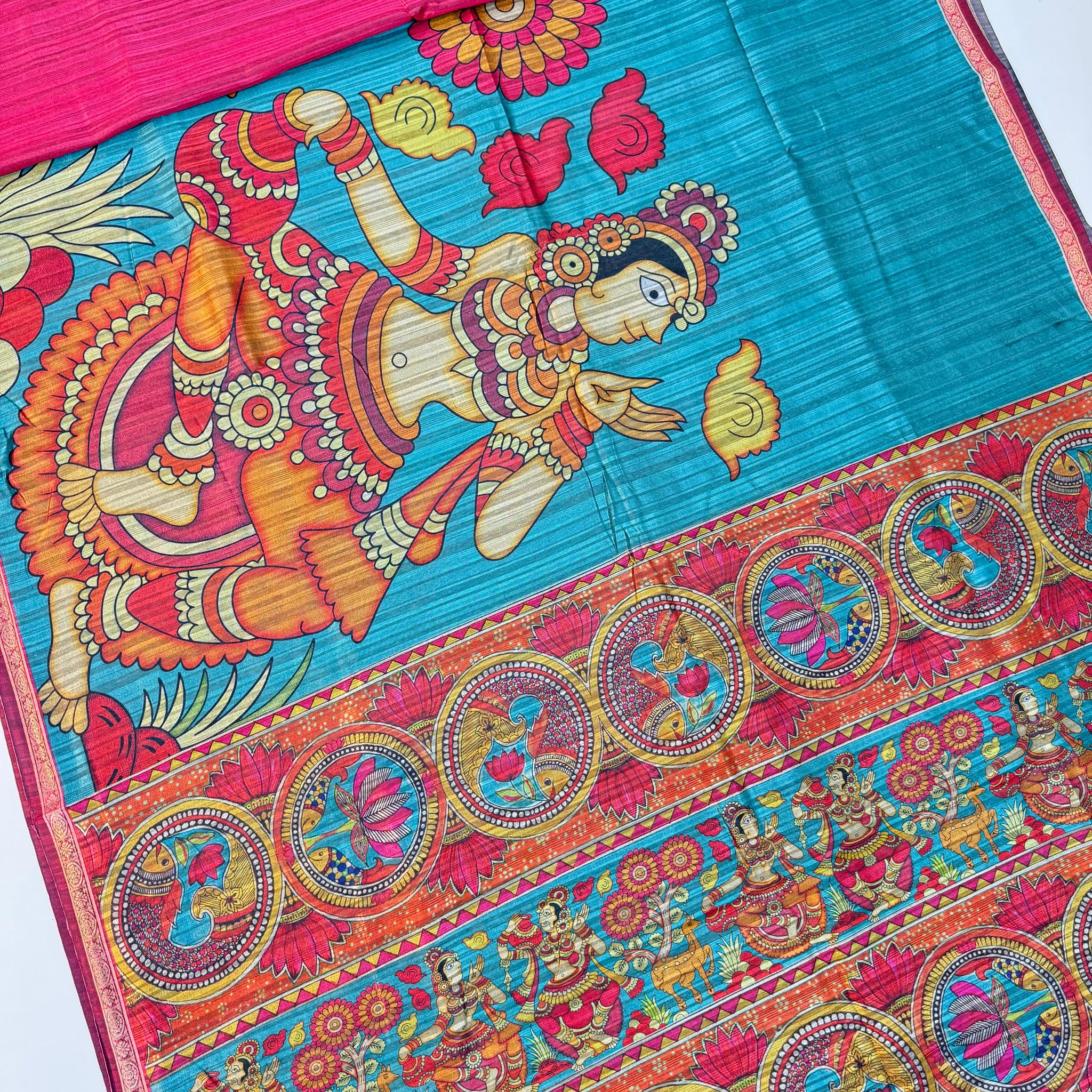 Kalankari Tussar Sarees