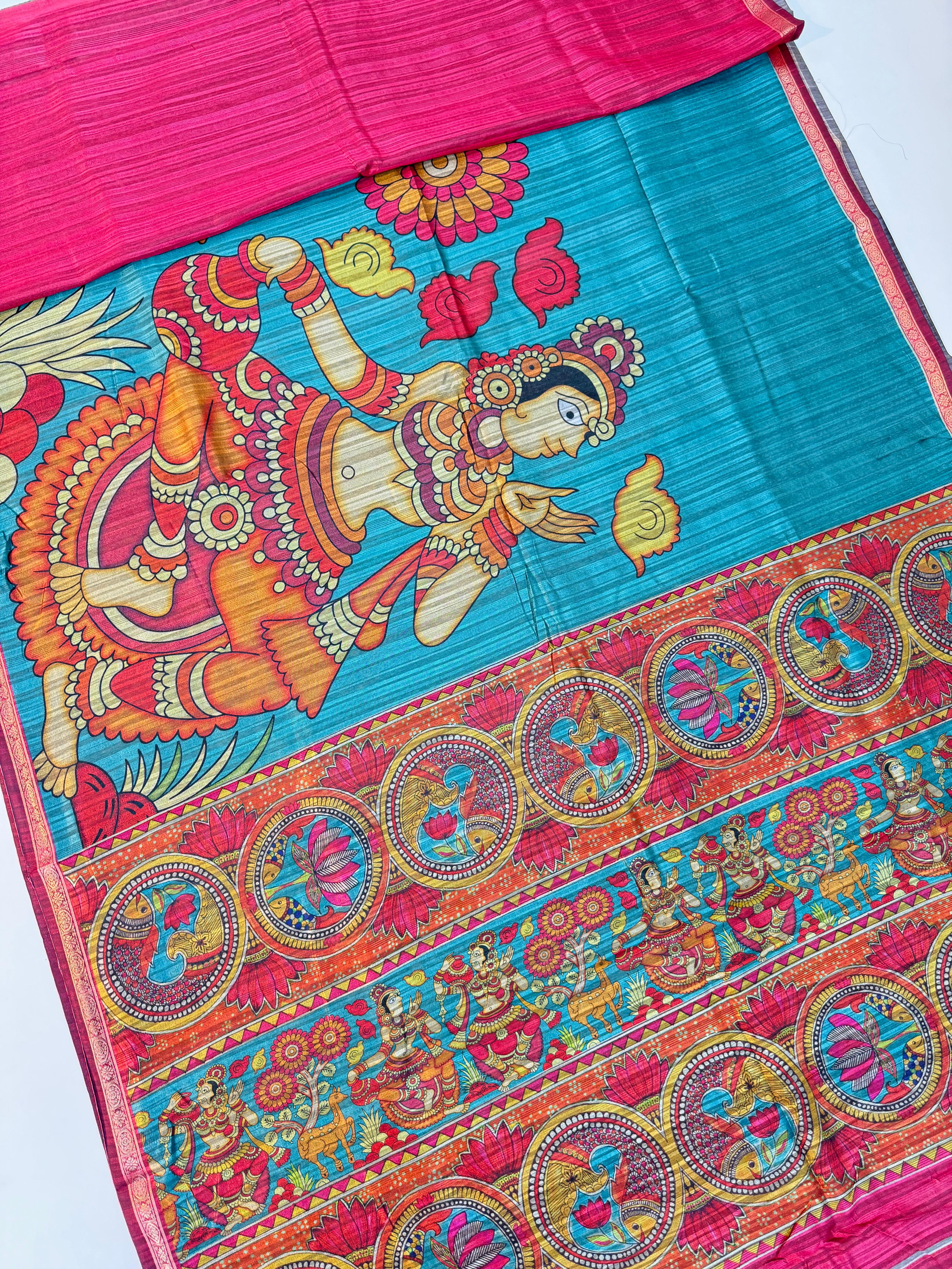 Kalankari Tussar Sarees