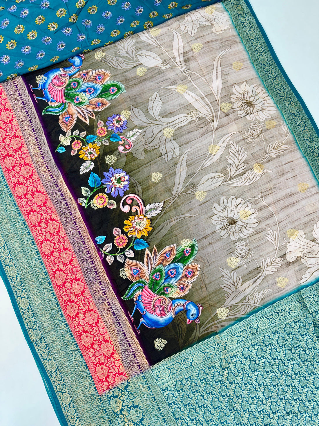 New Pattern Triple Border Saree