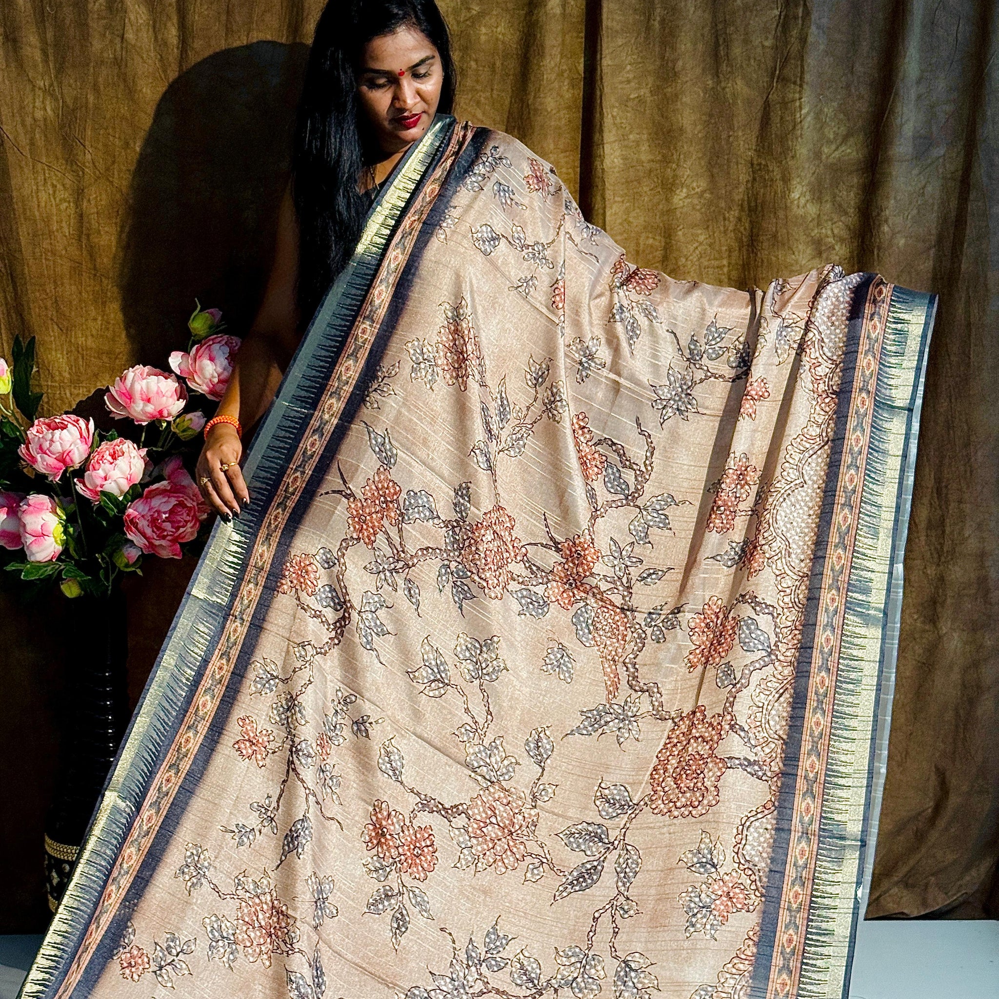 Mutka Tusser Saree