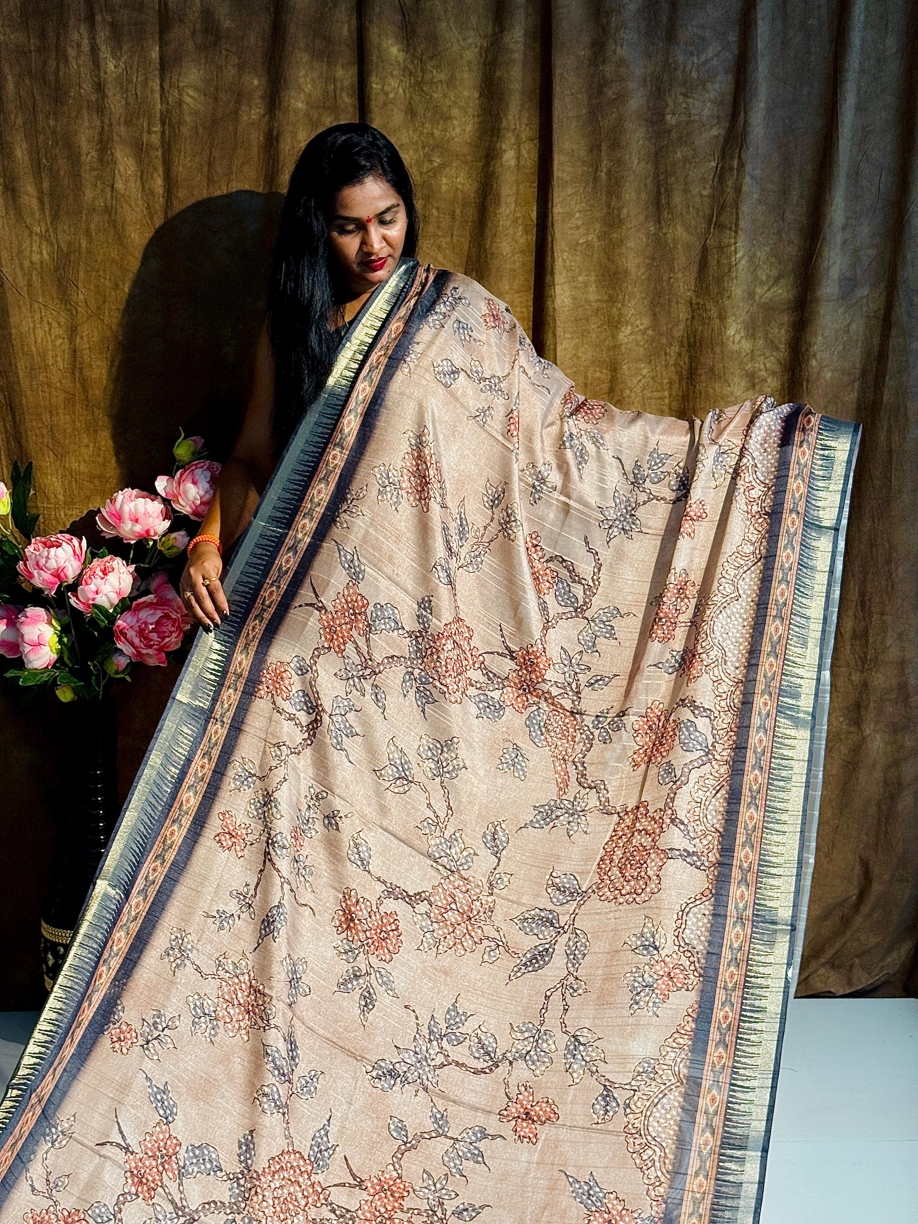 Mutka Tusser Saree