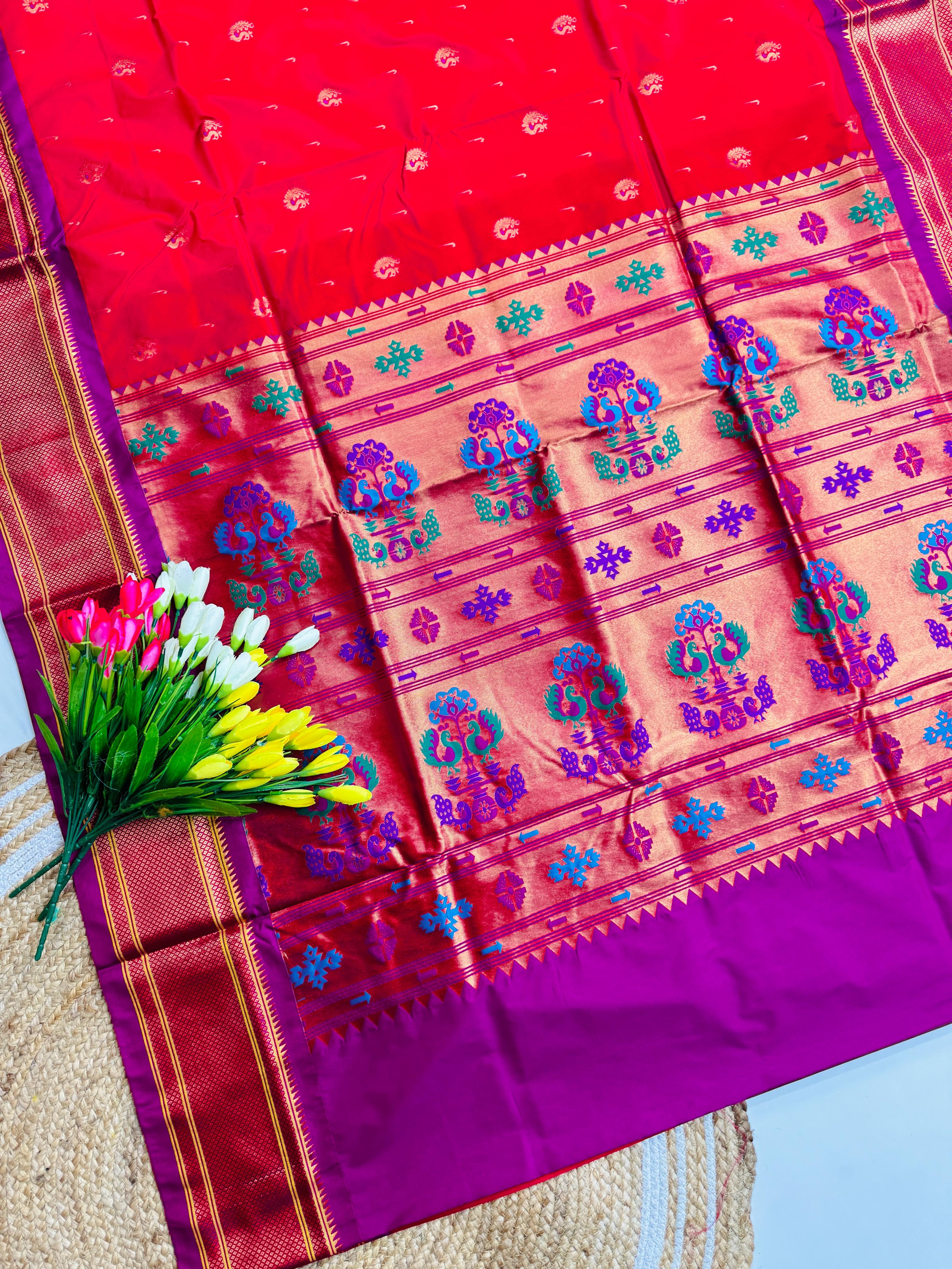 Pythani Elakal Butta Sarees