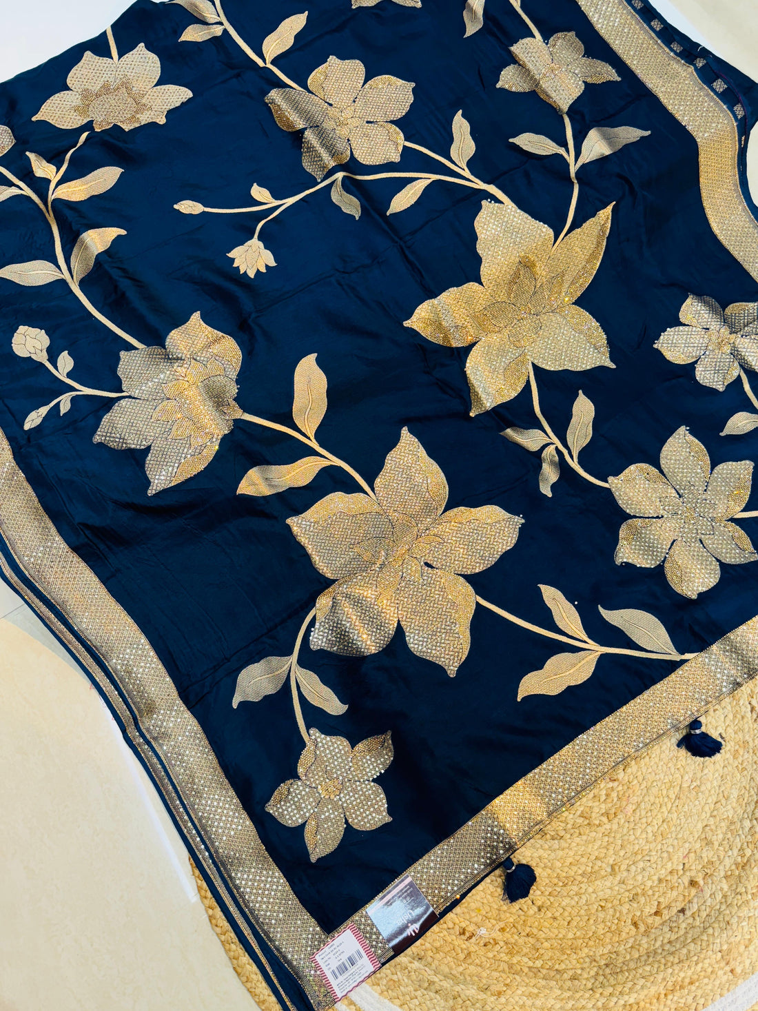 Raw Mango With Pure Saroski Work Saree