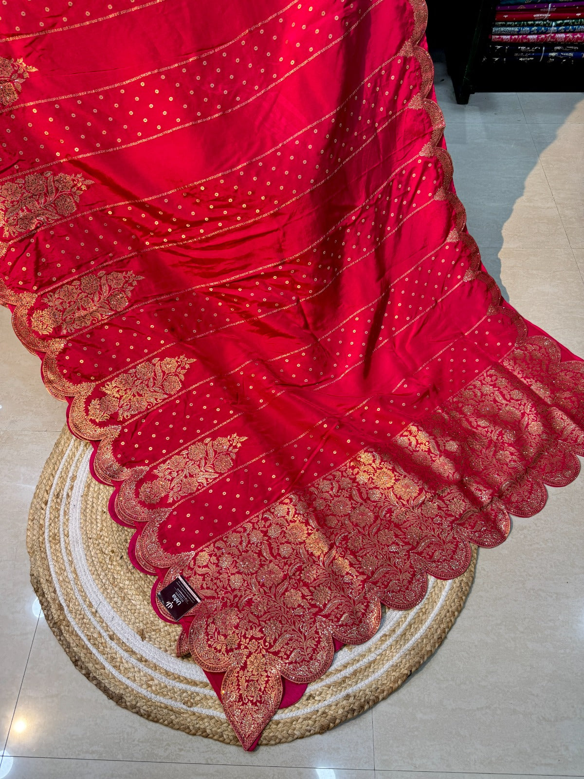 Pure Dola With Banarasi Weaving Saree