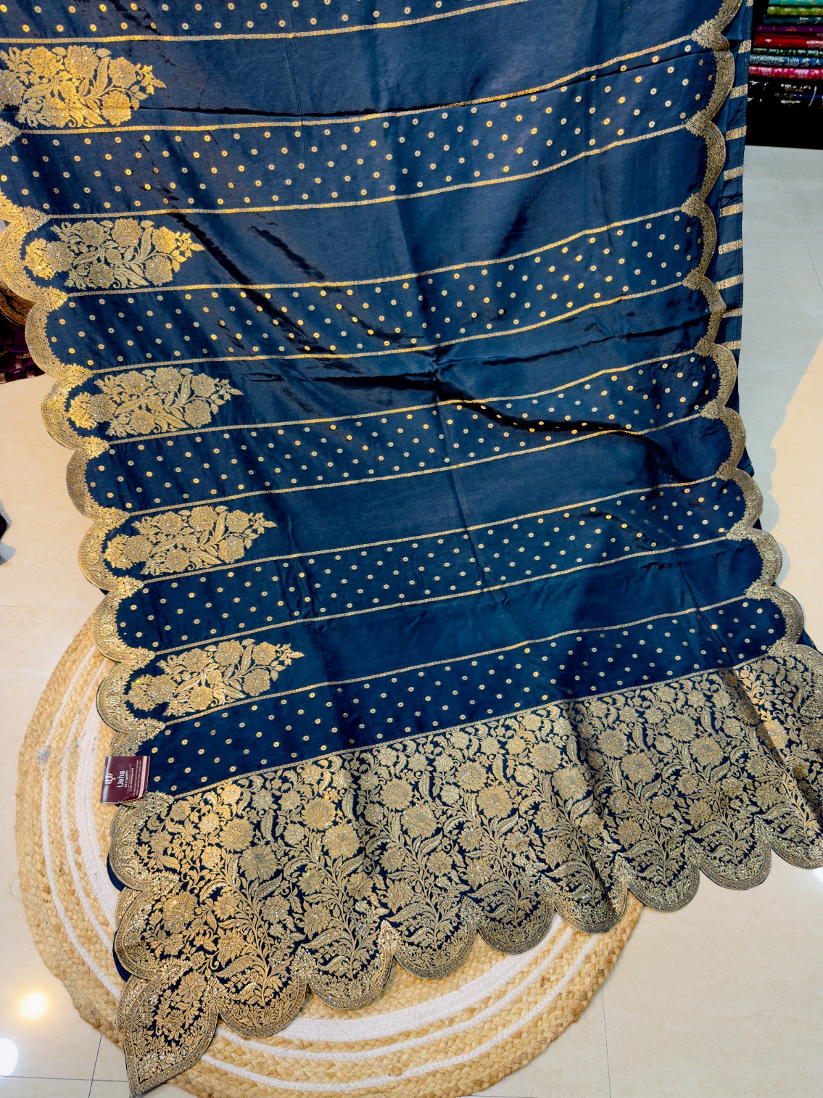Pure Dola With Banarasi Weaving Saree