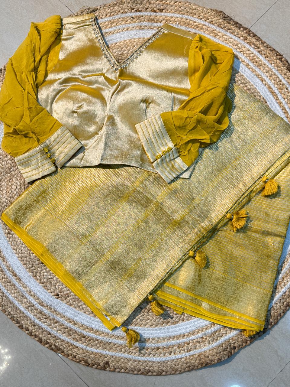 Pure Georgette Banarasi Weaving Saree