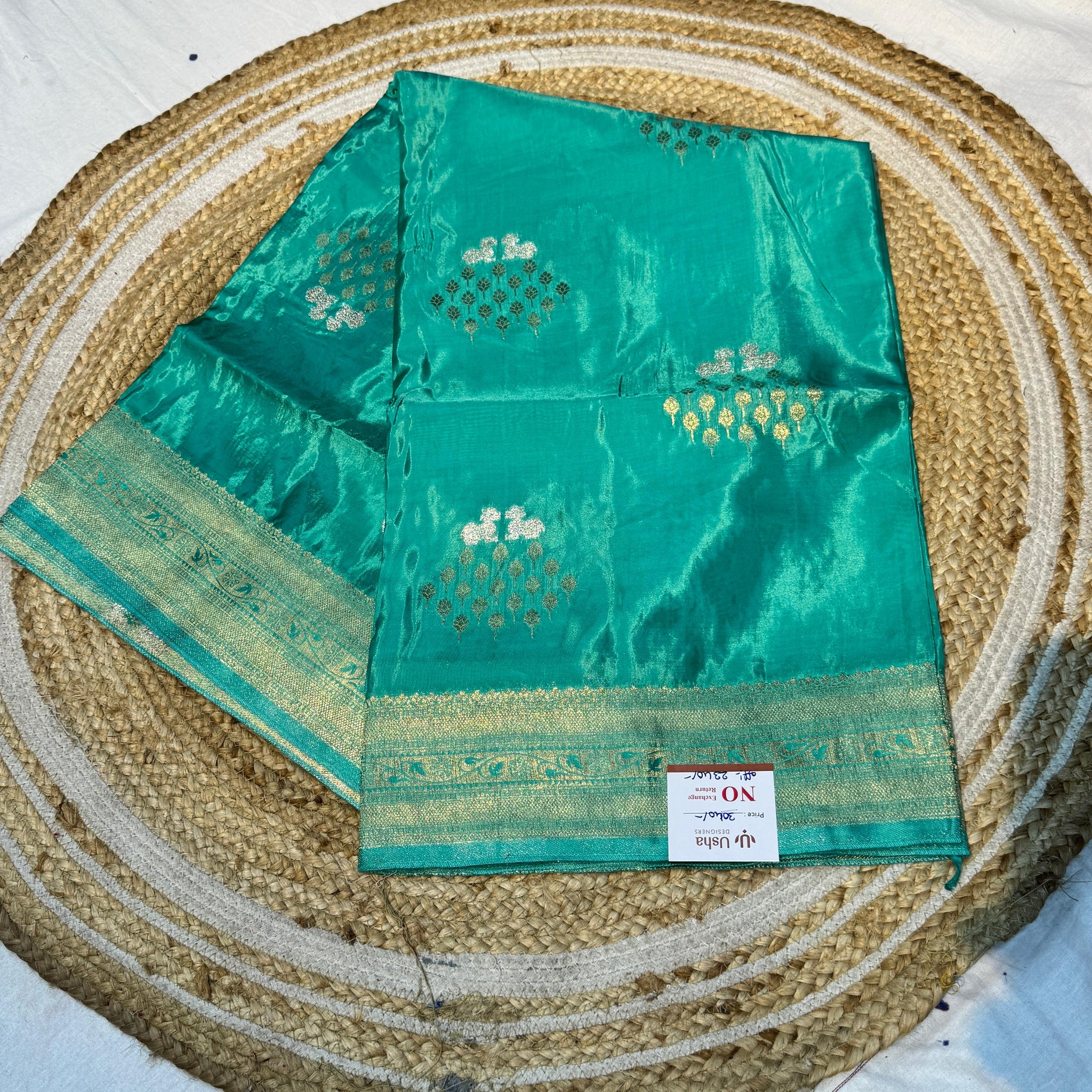 Pure Green Mango Sarees