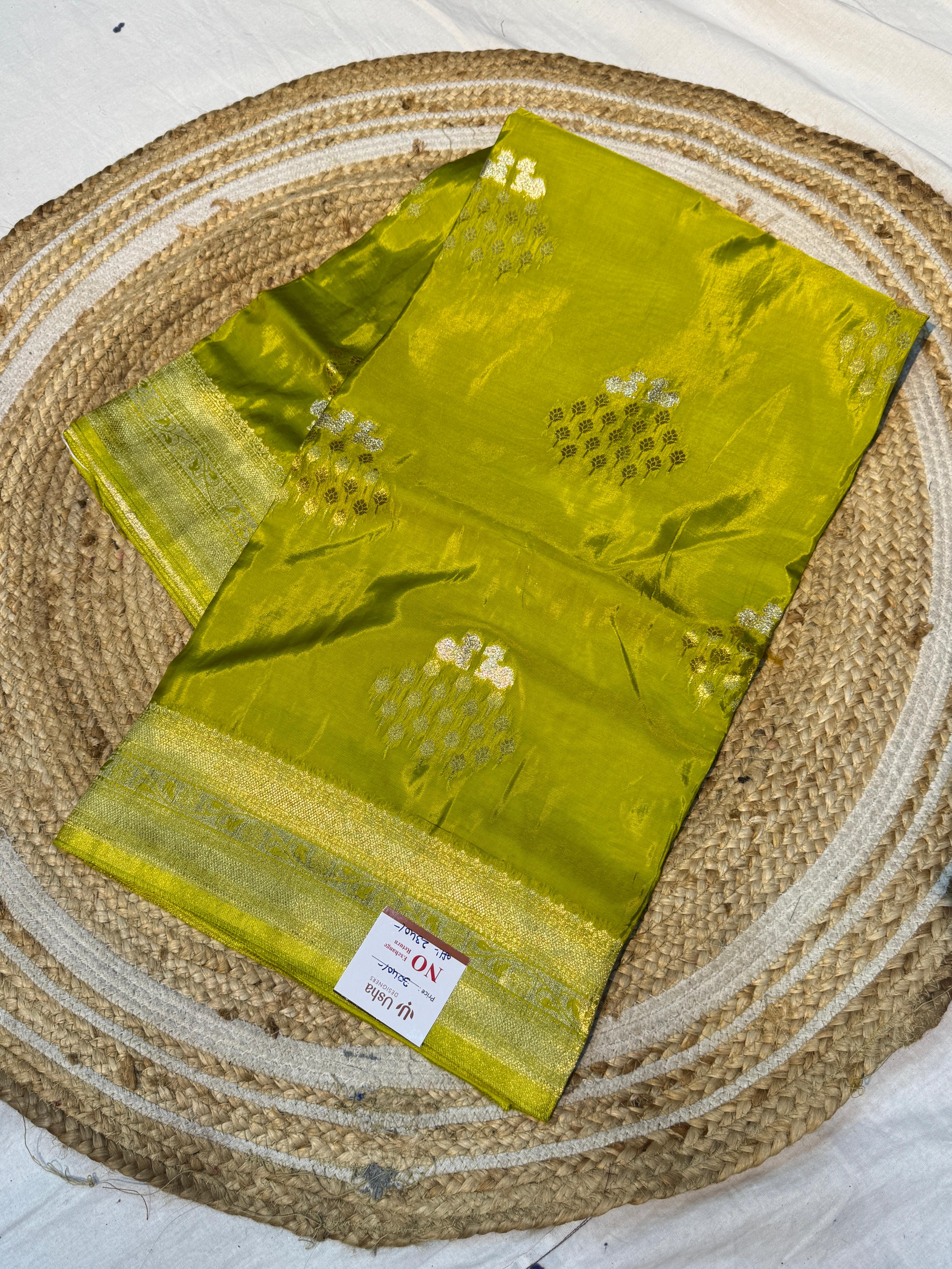 Pure Green Mango Sarees