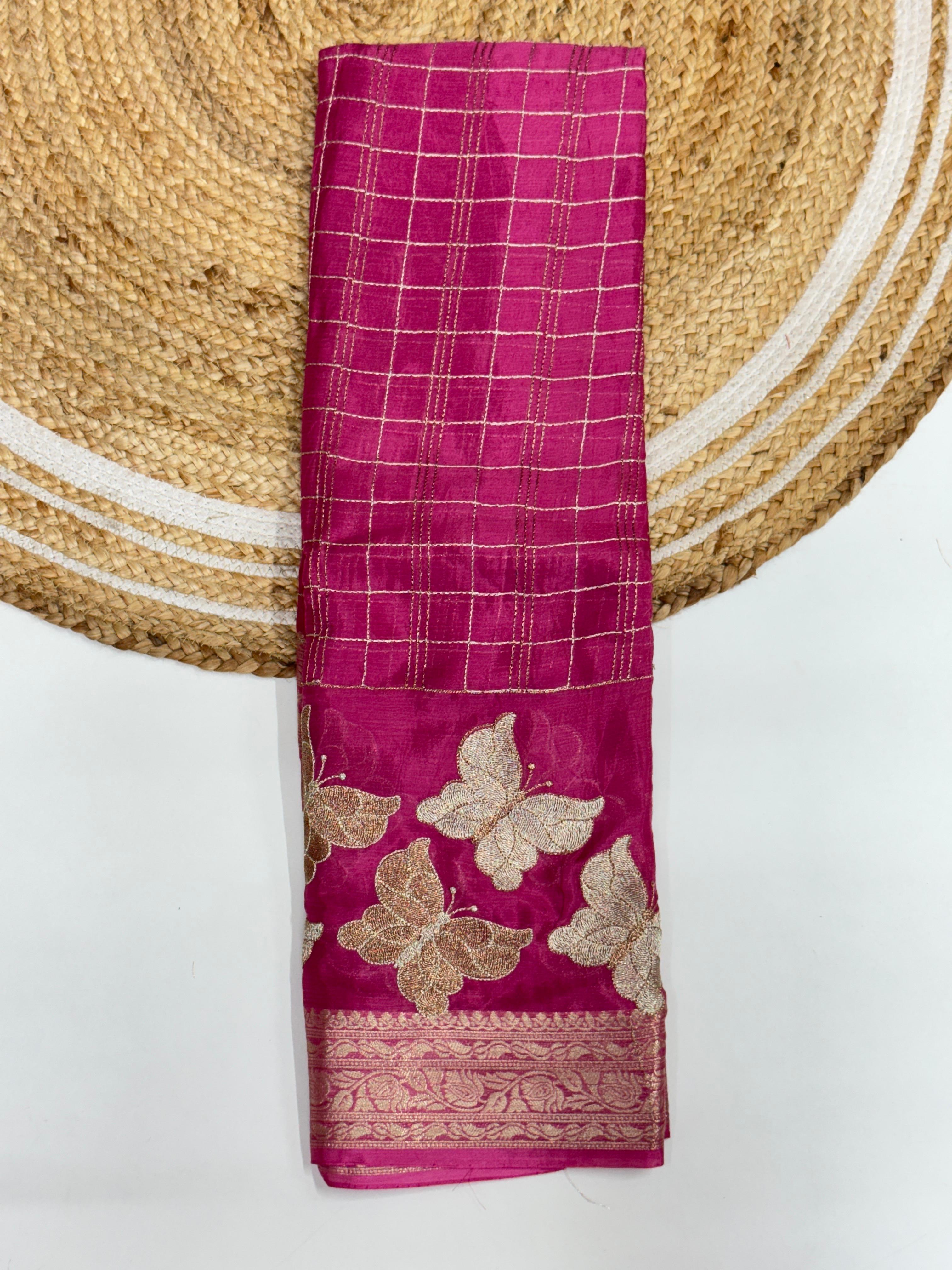 Chinon Chiffon Saree