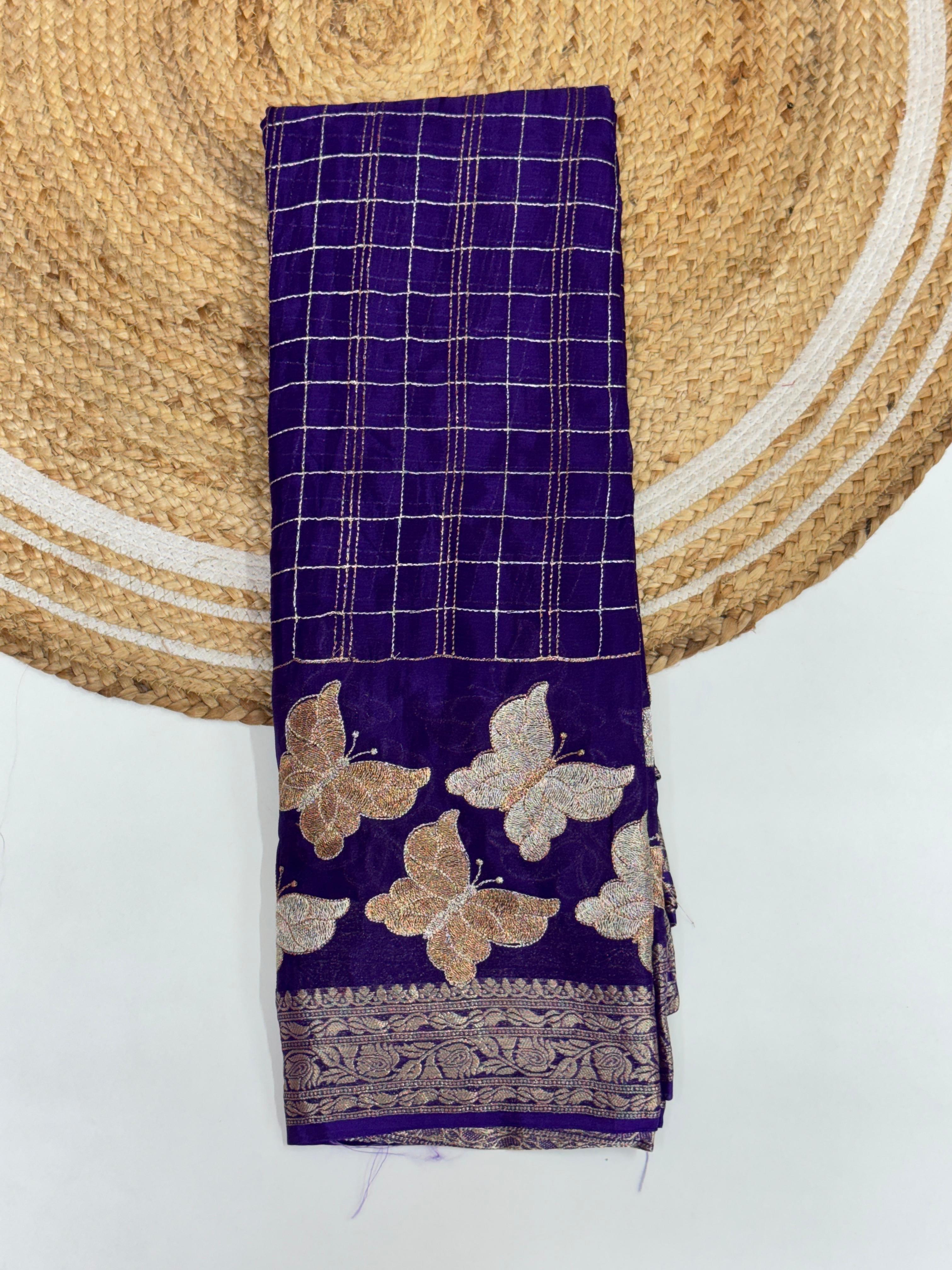 Chinon Chiffon Saree