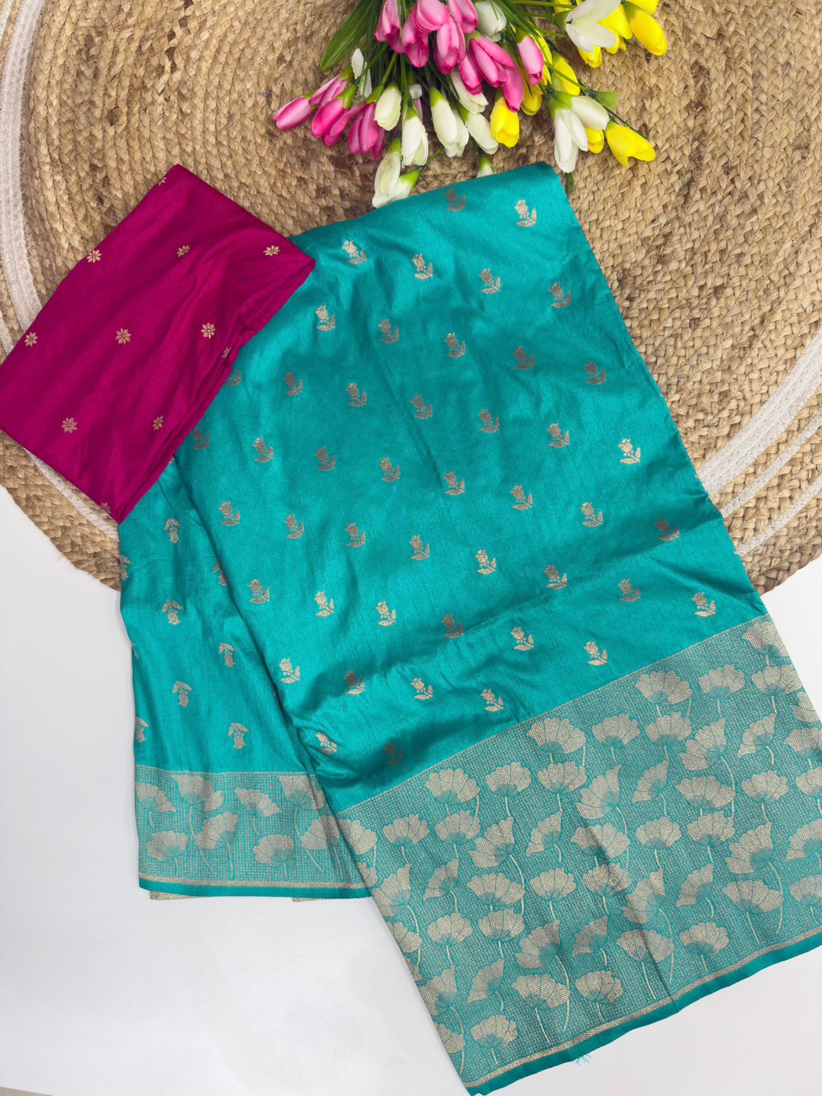 Pure Poonam With Banarasi Weaving Saree