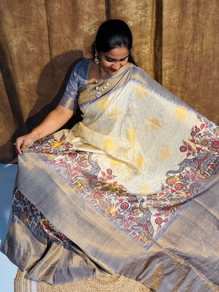 Pure Viscos Crape Saree