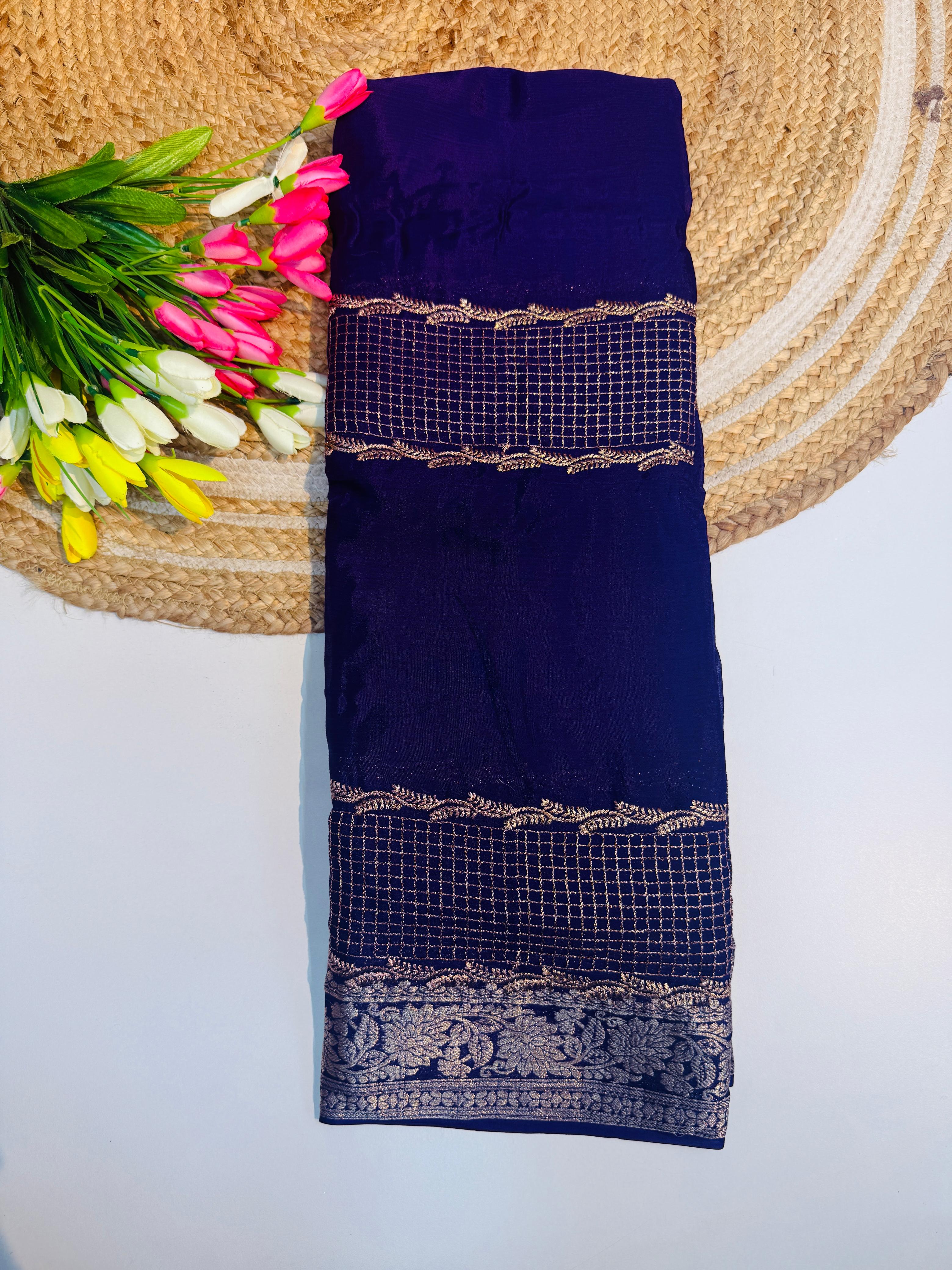 Chinon Chiffon Sarees