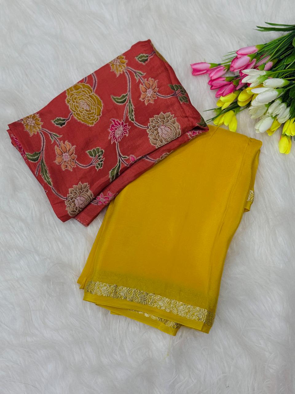 Mysoor Crape Sarees