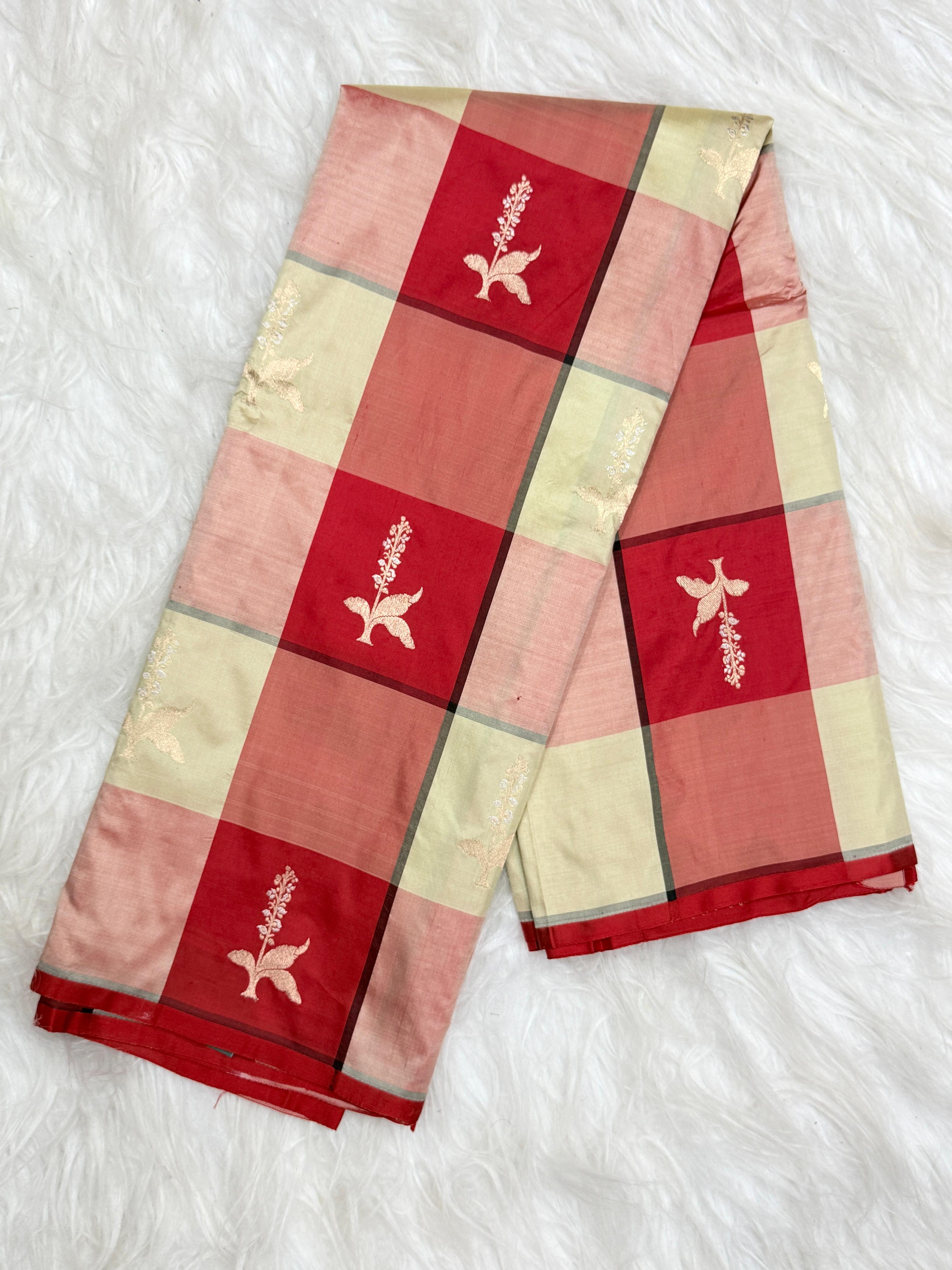 Pure Handloom Benarasi Saree With Kaduva Weaving
