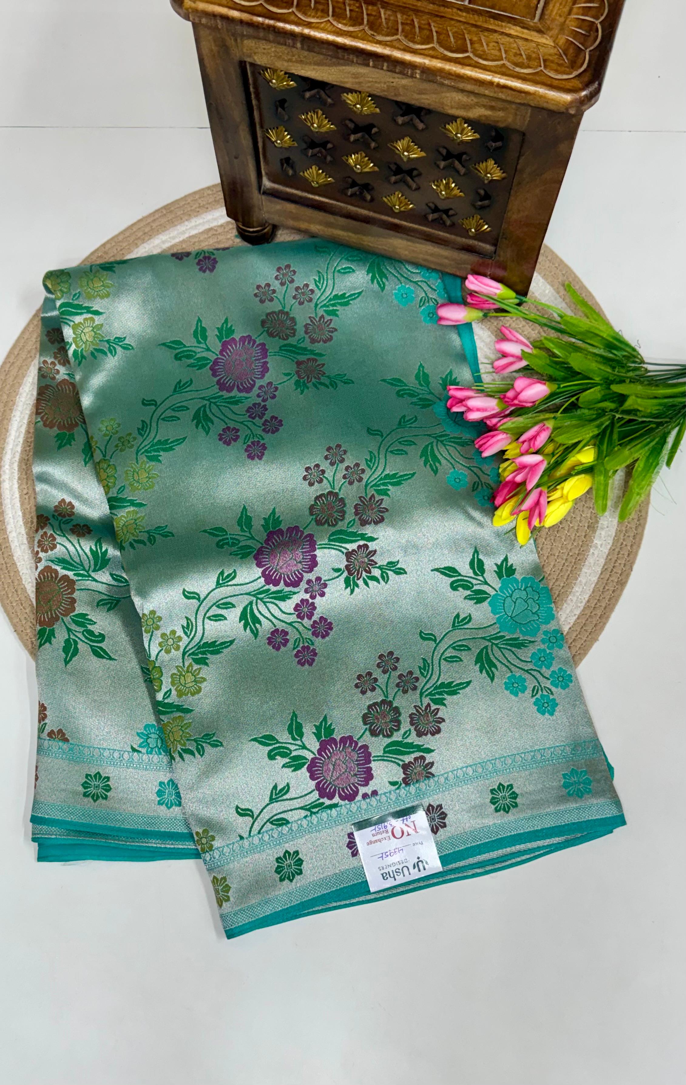 Benarasi Munga Georgette Sarees