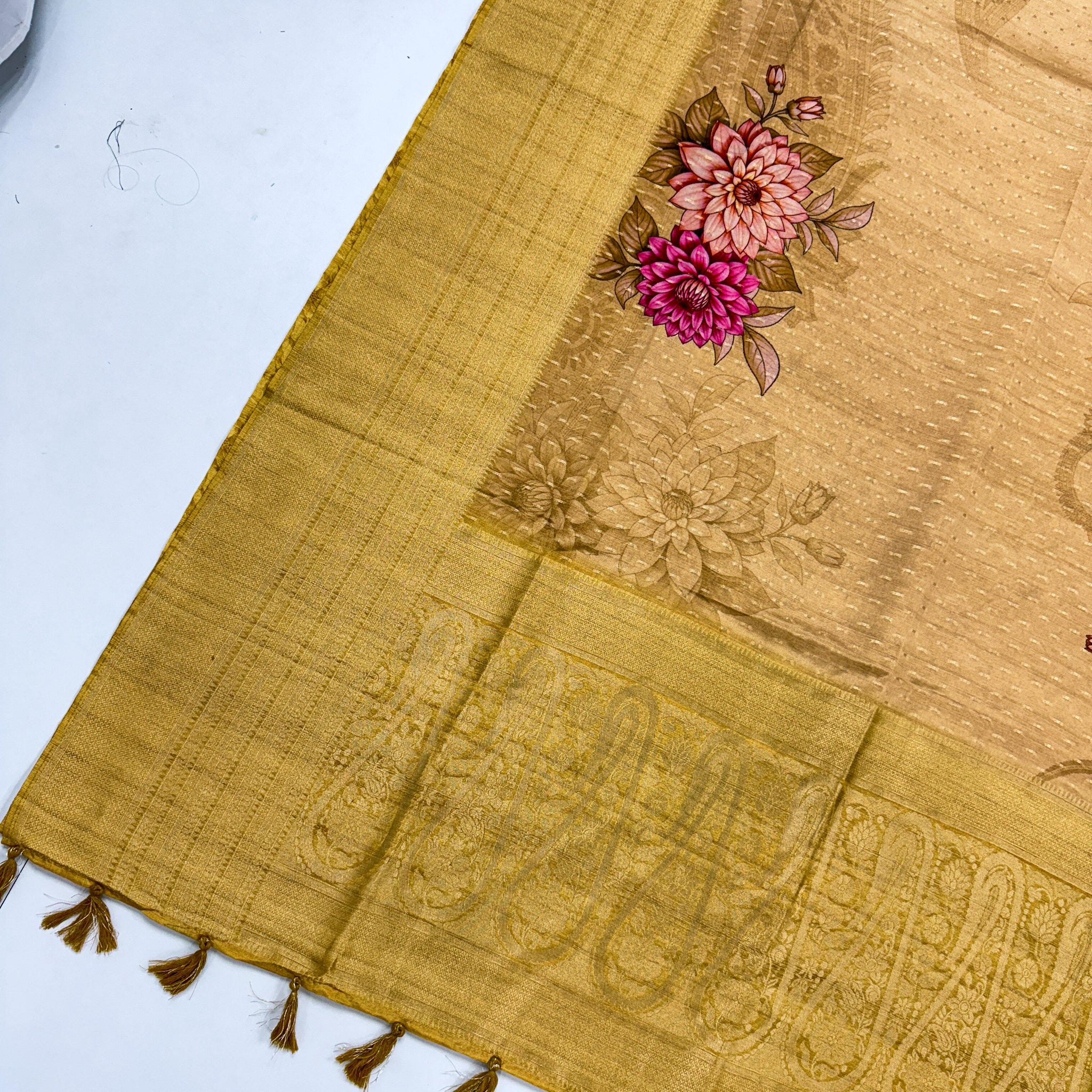 pure visco crape silk saree