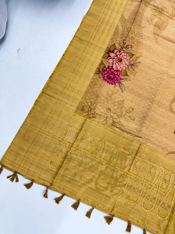 pure visco crape silk saree