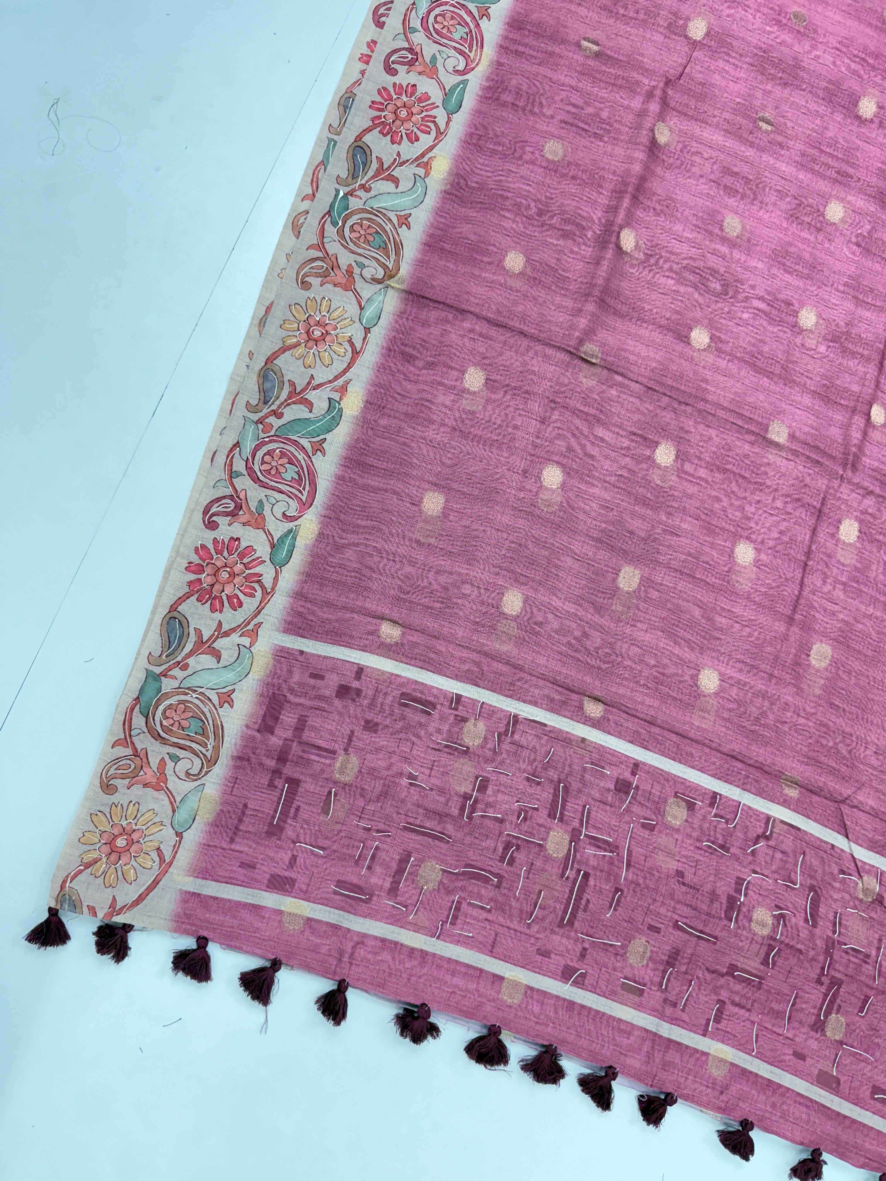 pure visco banarasi tussar sarees