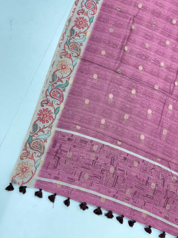pure visco banarasi tussar sarees