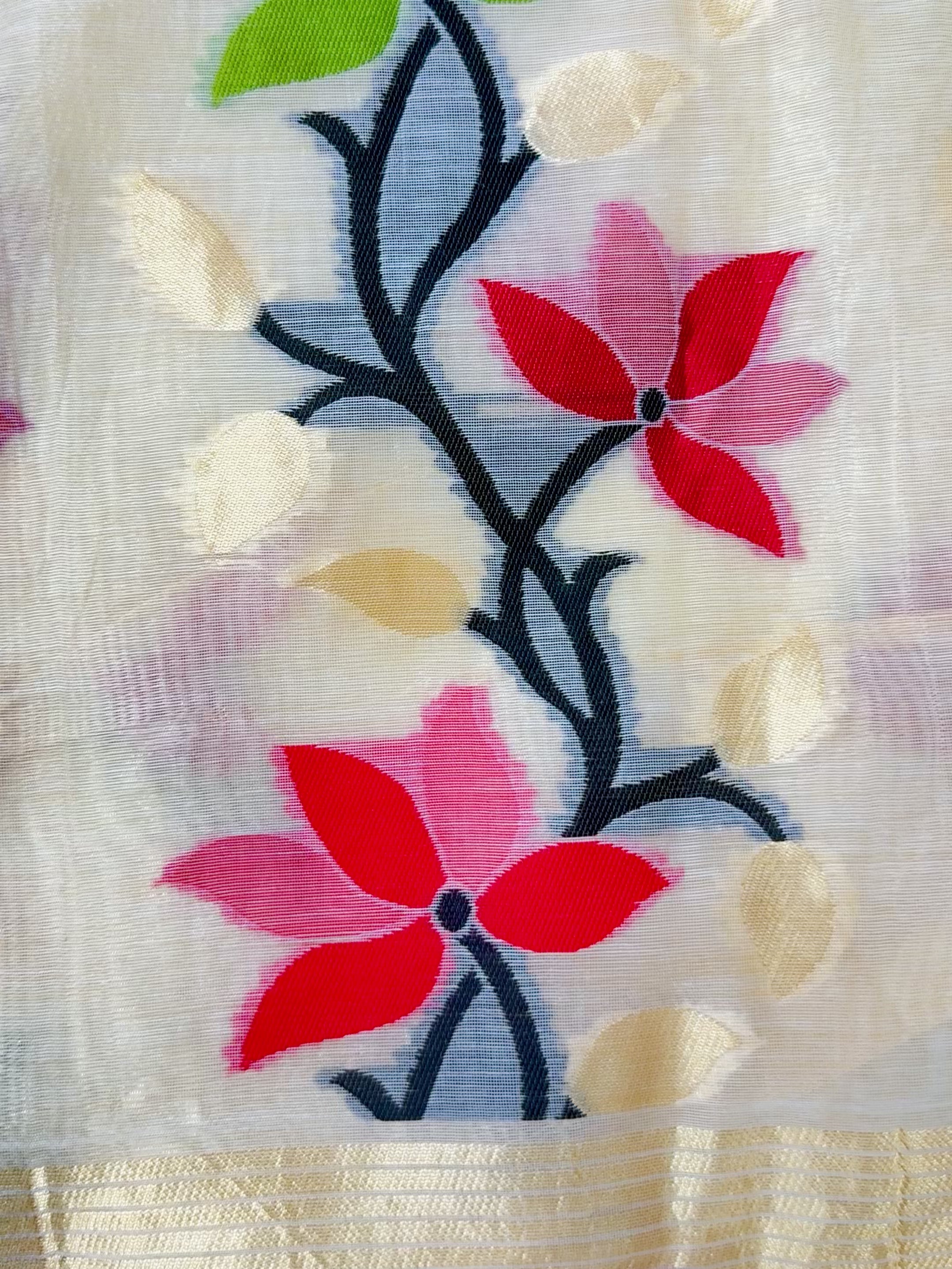 Chanderi Tusser Saree